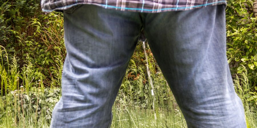 Touris Wildpinkeln Natur