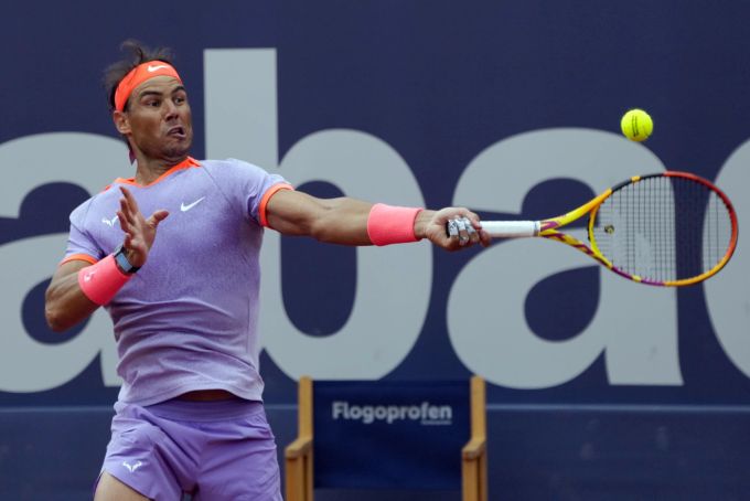 Rafael Nadal bei seinem Comeback in Barcelona. Rafael Nadal ATP Barcelona