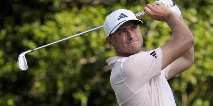 Ludvig Aberg führt am US Open. Ludvig Aberg