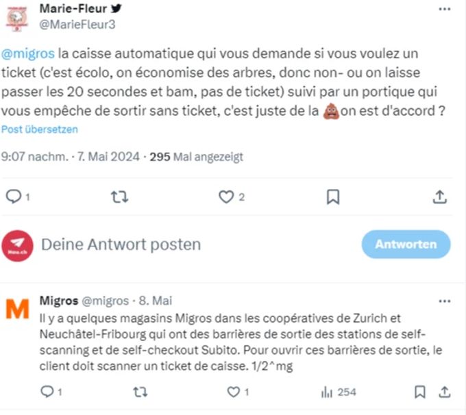 Das neue Schrankensystem gibt zu reden. Migros