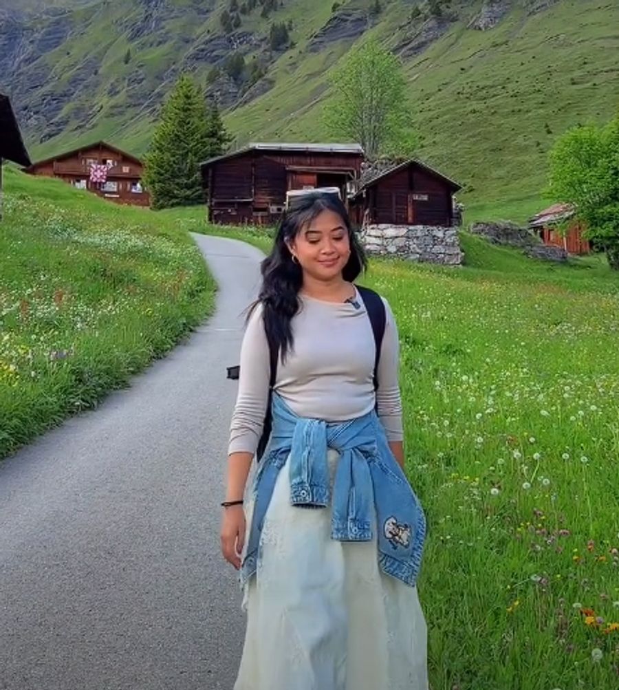 Die Influencerin verbrachte im Rahmen einer Kampagne von Schweiz Tourismus acht Tage in der Schweiz.