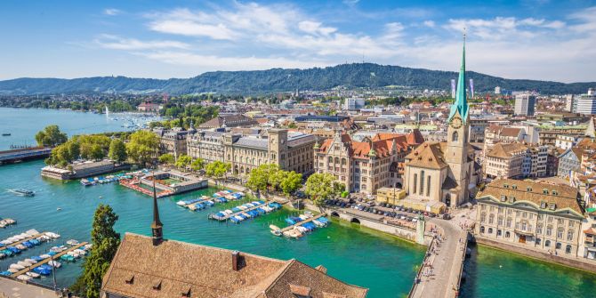 Zürich Innenstadt Kirchen Schweiz