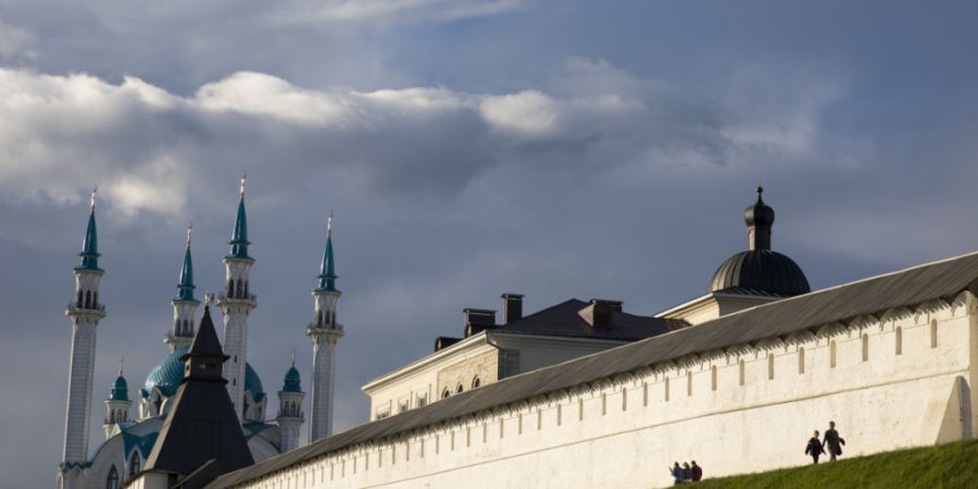 ARCHIV - Kasan, mit rund 1,2 Millionen Einwohnern die achtgrößte Stadt Russlands, liegt rund 800 km östlich von Moskau und ist ein wichtiges Zentrum des russischen Islams, ein bedeut...