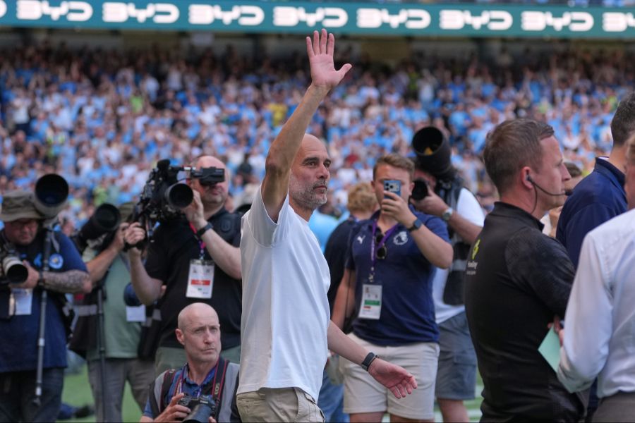 Pep Guardiola verabschiedet sich von Manchester City nach zehn Jahren.