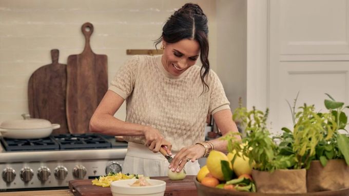 Sie schneidet und brutzelt: Doch kommt Meghans Showkonzept beim Publikum an? Meghan Markle
