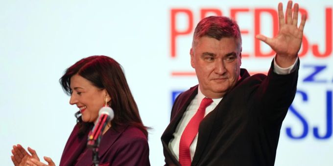 Amtsinhaber Zoran Milanovic gewann die erste Runde der Präsidentenwahl in Kroatien. Amtsinhaber Zoran Milanovic