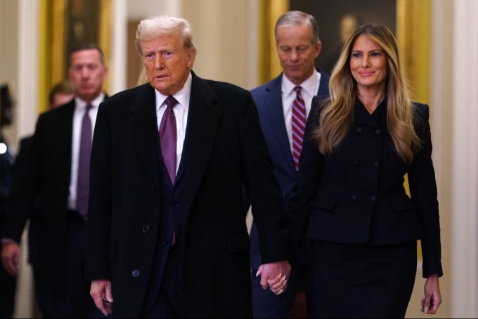 Donald Trump und Ehefrau Melania treten am 20. Januar 2025 ihr Amt an. Donald Trump