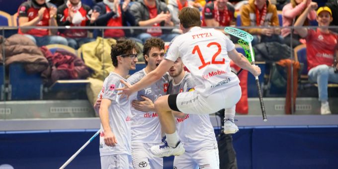 Die Schweiz darf nach dem Debakel an der Unihockey-WM wieder jubeln. schweiz unihockey