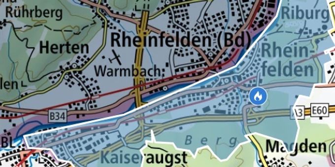 In Kaiseraugst AG ist ein Brand ausgebrochen.