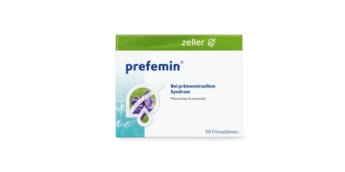 Prefemin® ist ein pflanzliches Arzneimittel mit einem Extrakt aus Mönchspfeffer und wird zur Behandlung von PMS eingesetzt. Zeller AG