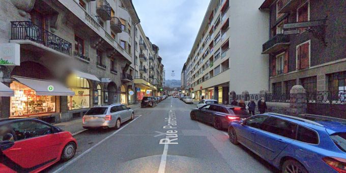 Die Avenue Paul-Cérésole in Vevey, wo sich der Vorfall ereignete. 16 jähriger