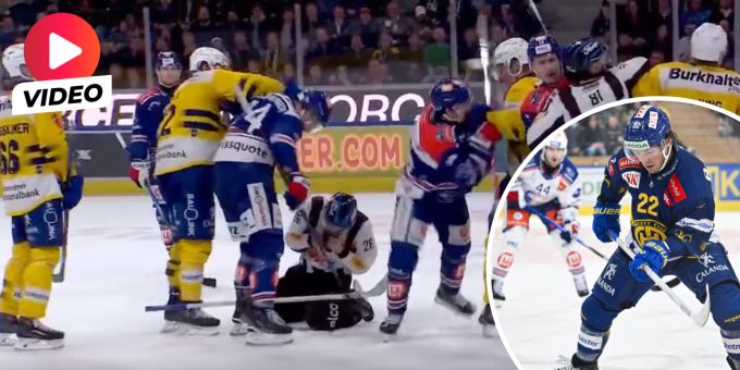 Playoff-Wirbel - Video: Hier schlägt HCD-Lemieux Schiri ins Gesicht!