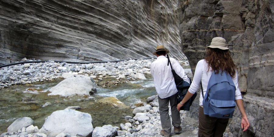 An engen Stellen der Schlucht kann das Wasser im Winter meterhoch steigen. (Archivbild)