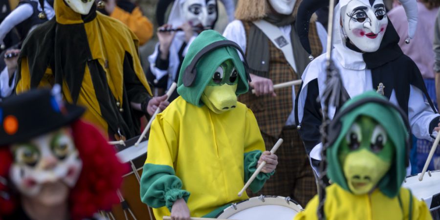 Der Fasnachtsdienstag in Basel stand im Zeichen der Kinderfasnacht.