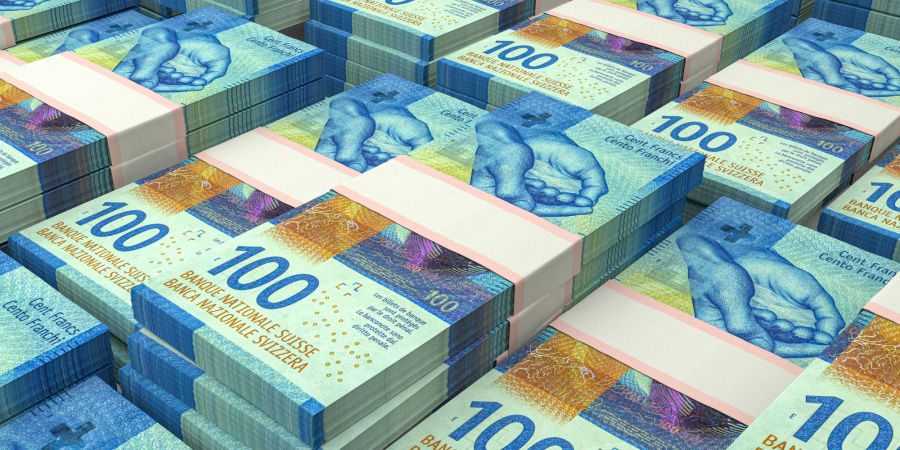 Schweizer Franken Billet Noten