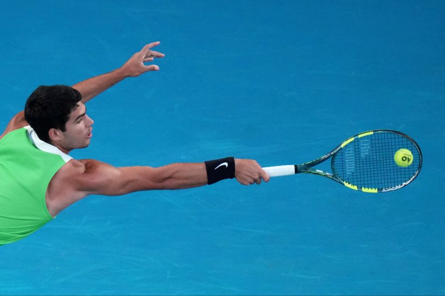 Immer wieder hat Carlos Alcaraz nur das Nachsehen.