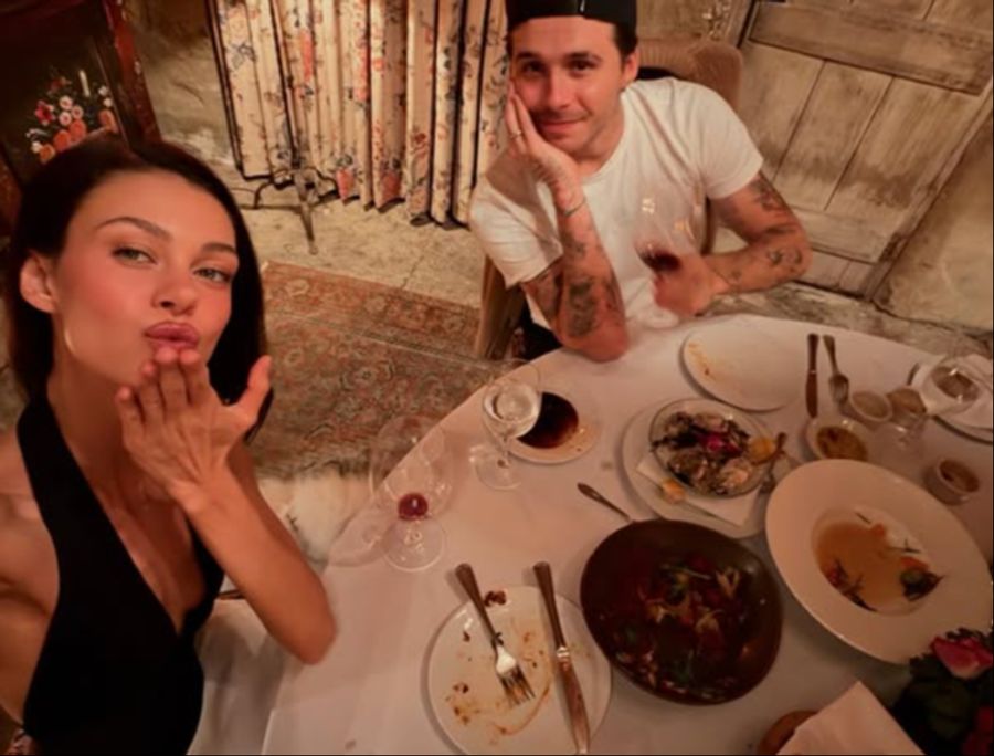 Brooklyn Beckham und Ehefrau Nicola gönnen sich ein edles Dinner.