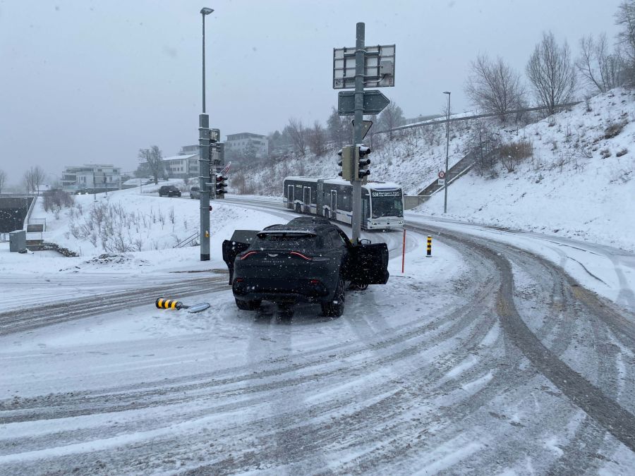 Beim Unfall entstand Sachschaden.