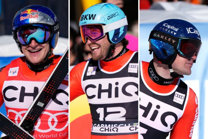 Garmisch Abfahrt Odermatt Dreifachsieg