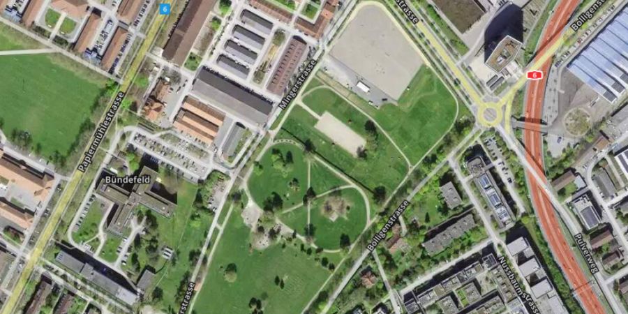 Das Springgarten-Areal in der Stadt Bern könnte dereinst überbaut werden.