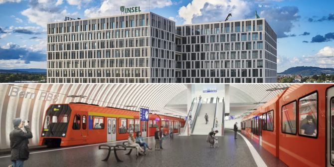 Inselareal Inselspital RBS Bahnlinie