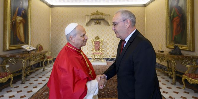 Papst Leo Guy Parmelin