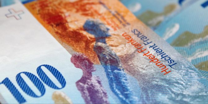 Schweizer Franken 100 Billet