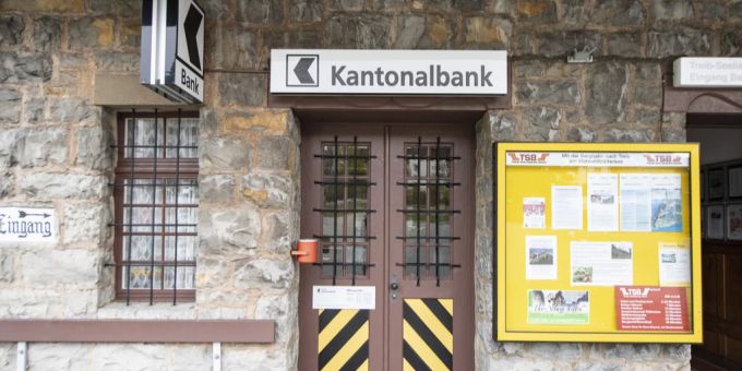 Eine Filiale der Kantonalbank Uri in Seelisberg. Uri Kantonalbank