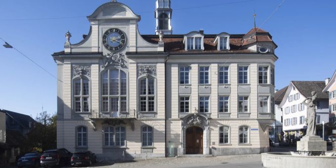Blick auf das Rathaus, Tagungsort des Thurgauer Kantonsrates. (Archivbild) Rathaus