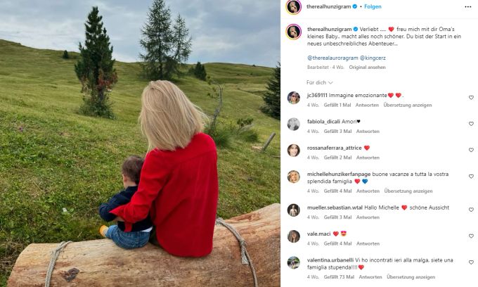 Michelle Hunziker schwärmt von ihrem Enkel Cesare. Michelle Hunziker