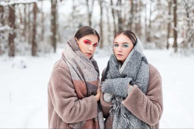 Wintermode kann durch verschiedene Farbkombinationen interpretiert werden. Wintermode