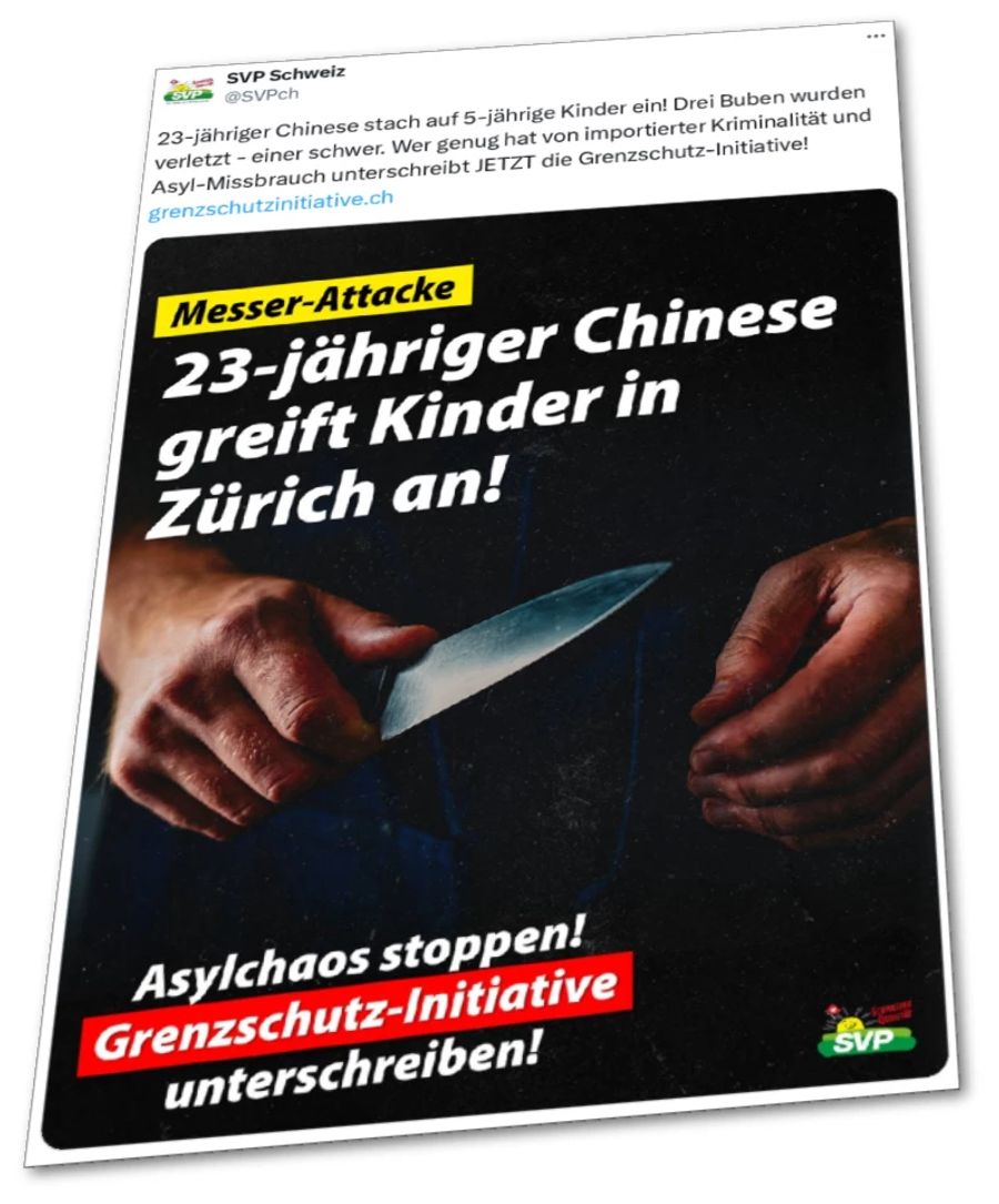 SVP Chinese Grenzschutz-Initiative