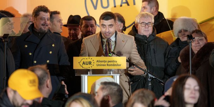 George Simion ist der Anführer der Rechtsextremen in Rumänien. Romania Election