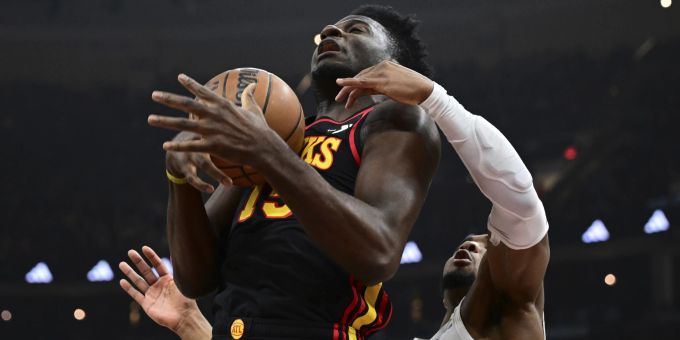 Clint Capela im Spiel gegen die Cleveland Cavaliers. Capela