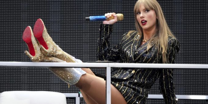 Taylor Swift während ihrer Eras Tour am 21. Juni 2024 in London im Wembley Stadion. Taylor Swift