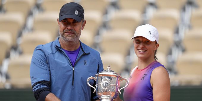 Iga Swiatek hat sich von ihrem Trainer Tomasz Wiktorowski getrennt. Tennis Swiatek Coach