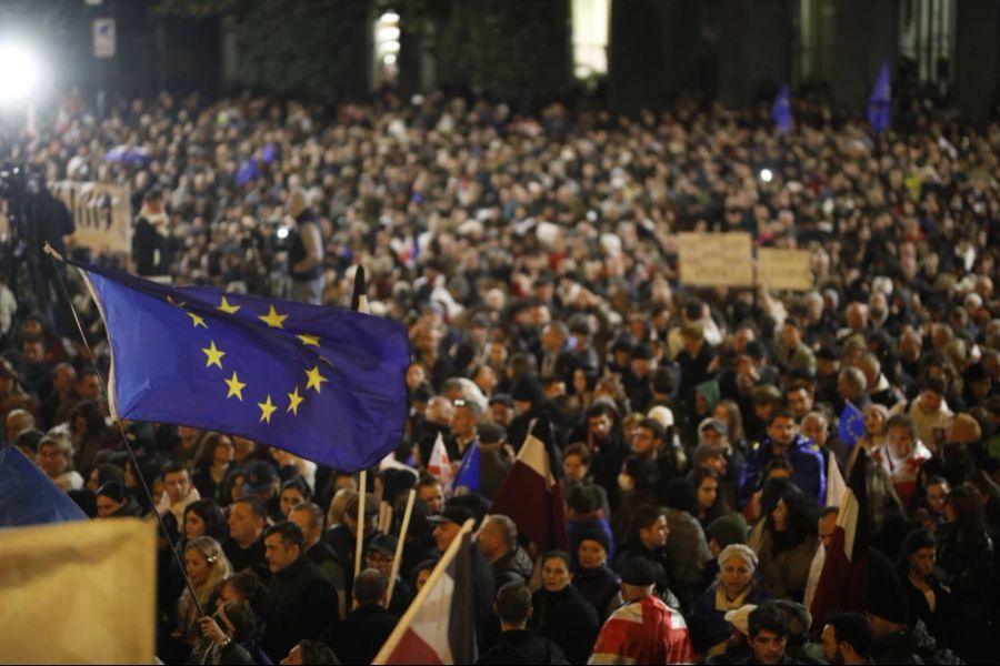 Georgien Proteste Stimmzettel