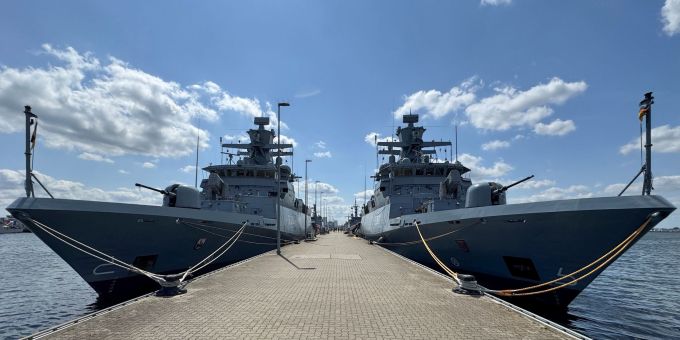 Die Korvetten «Magdeburg» und «Braunschweig» sind bereit für das Baltops-Manöver. Baltops