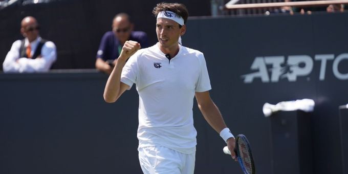 Marc-Andrea Hüsler steht beim ATP-Turnier in Birmingham in Runde zwei. Marc-Andrea Hüsler Birmingham ATP
