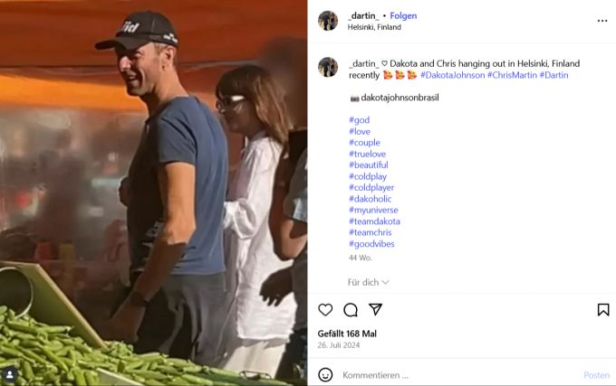 Nach Krisengerüchten soll die Beziehung von Dakota Johnson und Chris Martin nun endgültig vorbei sein. dakota johnson chris martin