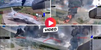 Drohnen filmen - Neue Bilder zeigen «Operation Spinnennetz»-Zerstörung
