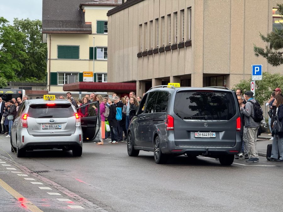 Da es einigen Pendlern zu lange dauert, weichen sie auf Taxis aus.