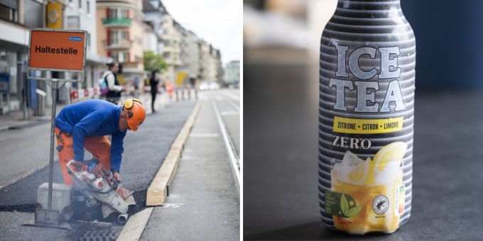 Wurde ein Bauarbeiter von seinem Arbeitskollegen durch Lötöl in seinem Eistee vergiftet? (Symbolbilder) lötöl eistee