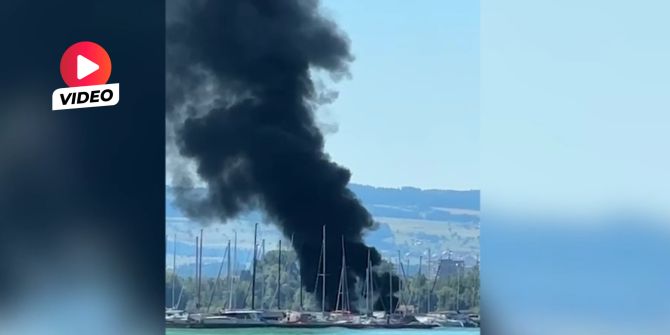 Brand Zug Hafen
