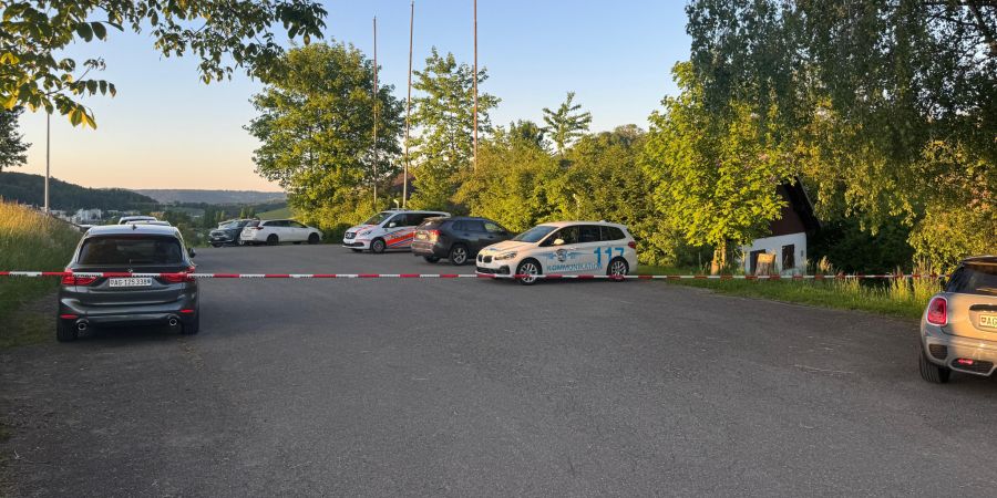 Sperrzone in Berikon AG.