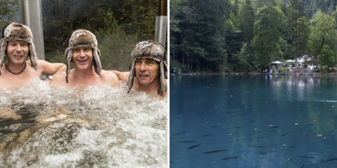 Die drei Betreiber Stefan Linder, Philipp Hildebrand und André Lüthi wollen aus dem Blausee eine Edelkrebszucht machen. Blausee