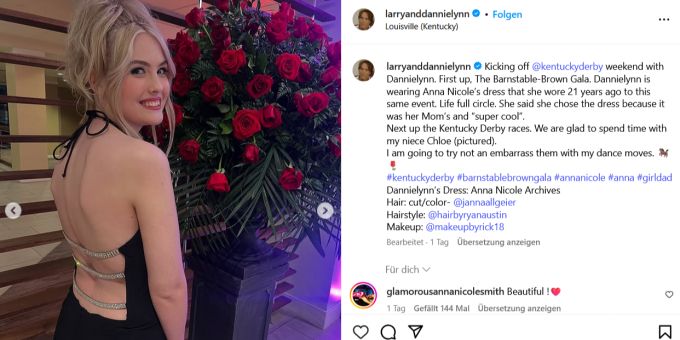 Anna Nicole Smiths Tochter Dannielynn verzauberte im ikonischen Look ihrer Mutter. anna nicole smiths tochter