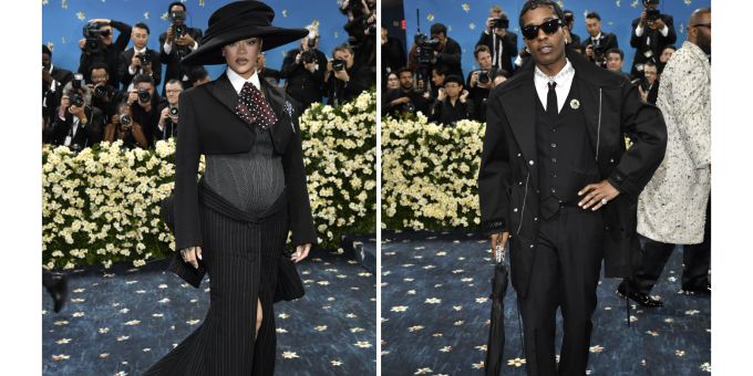 Rihanna und A$AP Rocky bei der Met Gala. rihanna