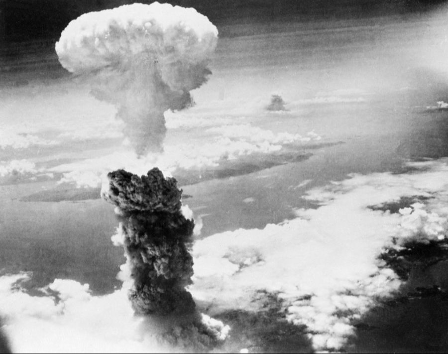 Die Bombe in Nagasaki präsentierte sich ebenfalls in der typischen Pilz-Form.