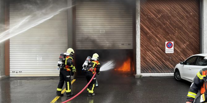 Brand in Aufbewahrungsraum